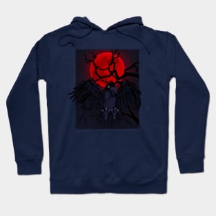 Blood Moon Crow Hoodie